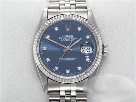 Rolex Datejust 36mm 16234 Stahl Weissgold 750 Diamanten 